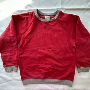 Children’s Place long sleeve crewneck sweatshirt‎ red & gray boys L 10-12